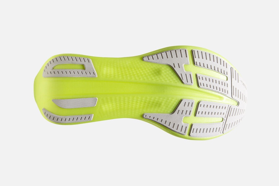 Hyperion Elite 2 Brooks Spikes Shoes NZ Womens - White/Grey/Green - IZLUDH-391